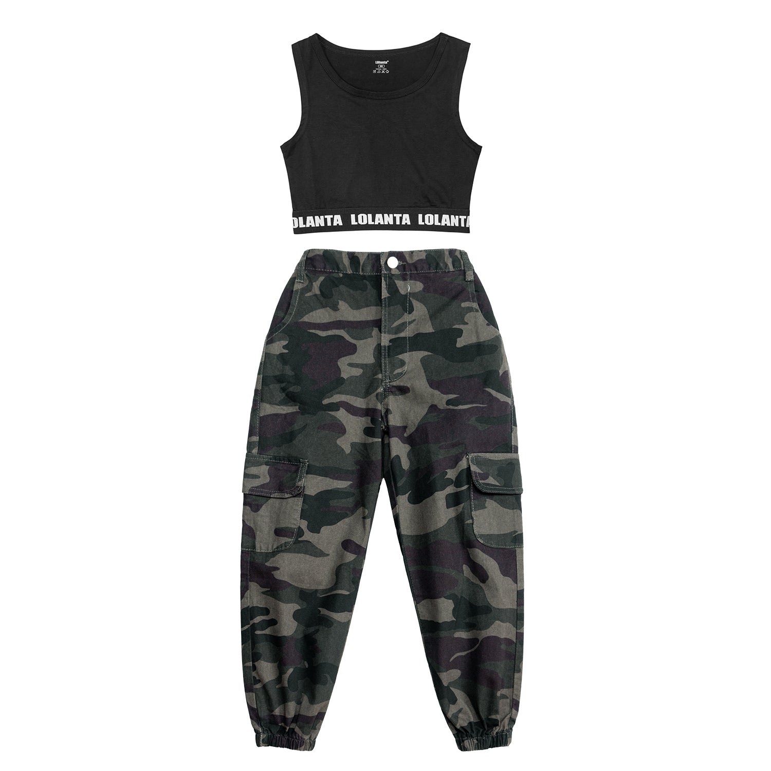 [VIP]Girls Hip Hop Street Dance Squad Camouflage suits