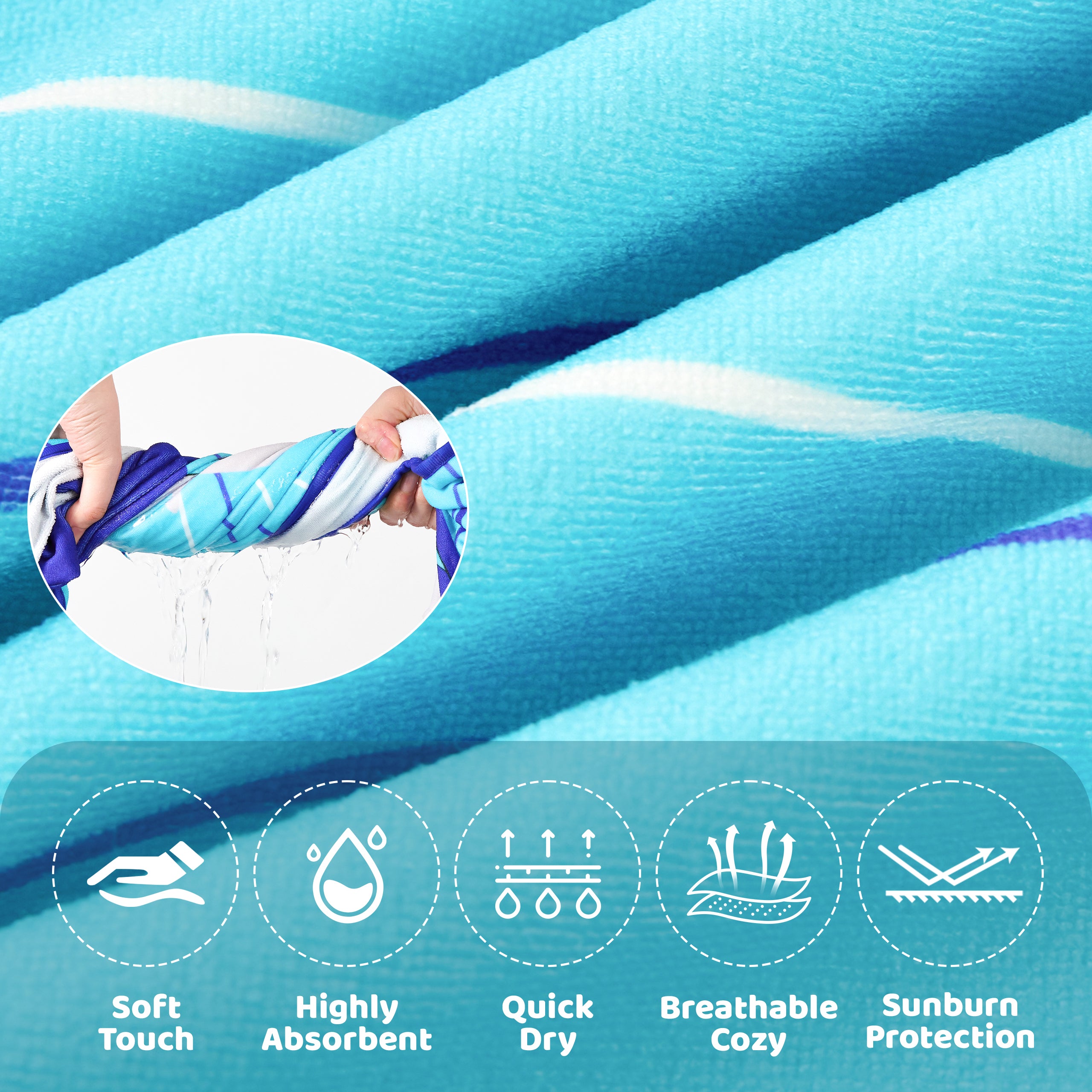 Boys Girls Hooded Bath Towel