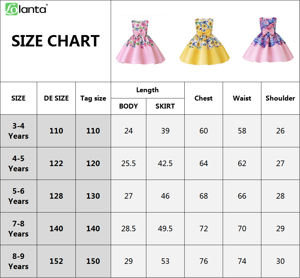 LOLANTA Girl's Flower Dresses Formal Graduation Party Dress