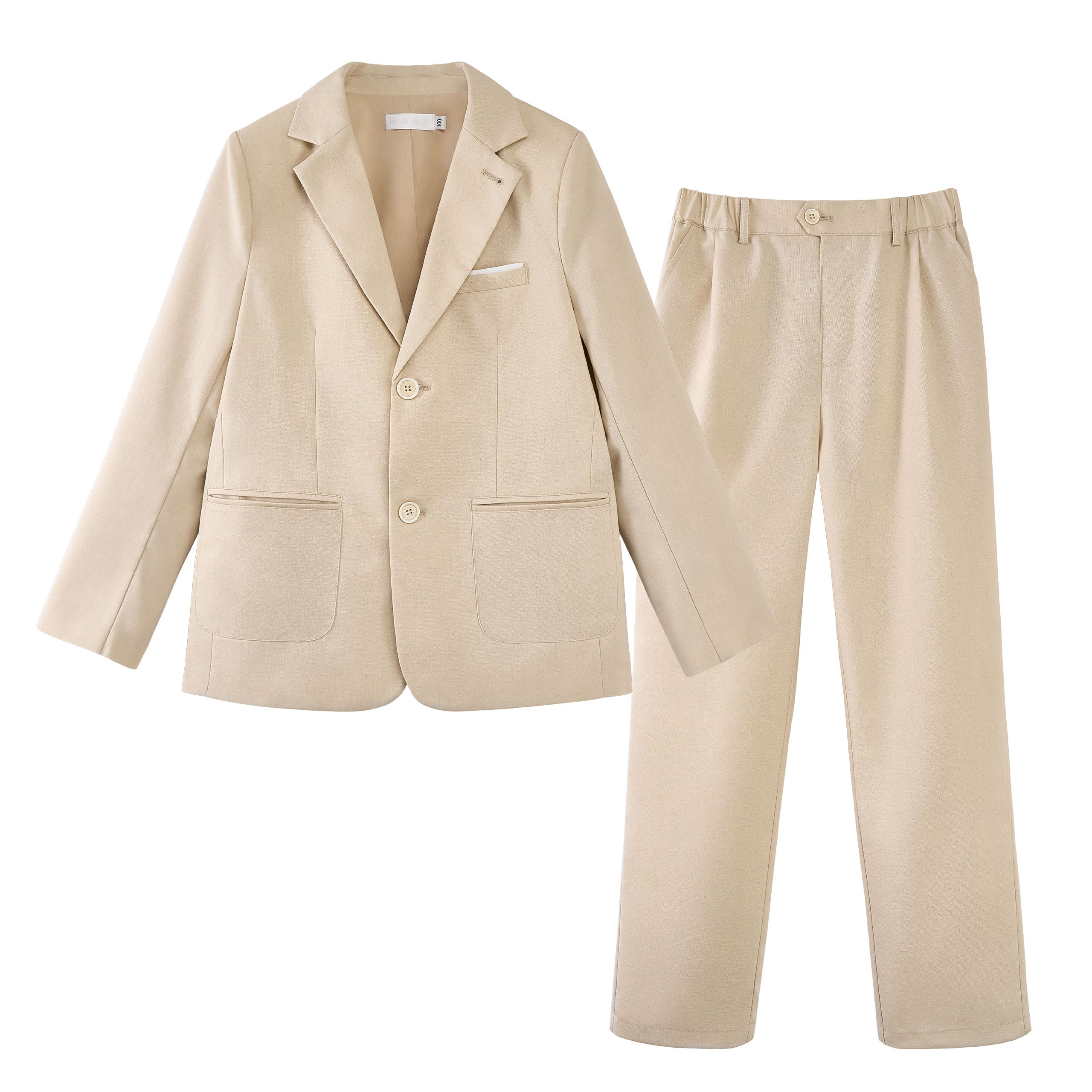 Boys Linen Suit Slim Fit Kids Lightweight Suit