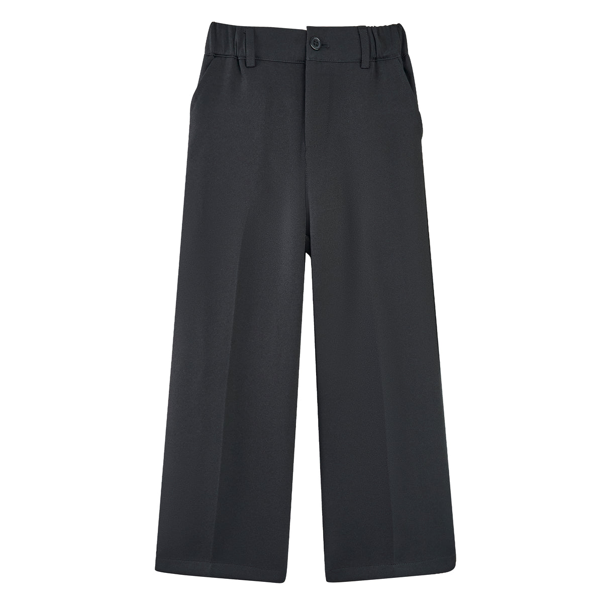 Girls Dress Pants Wide Leg Kids School Uniform Slacks