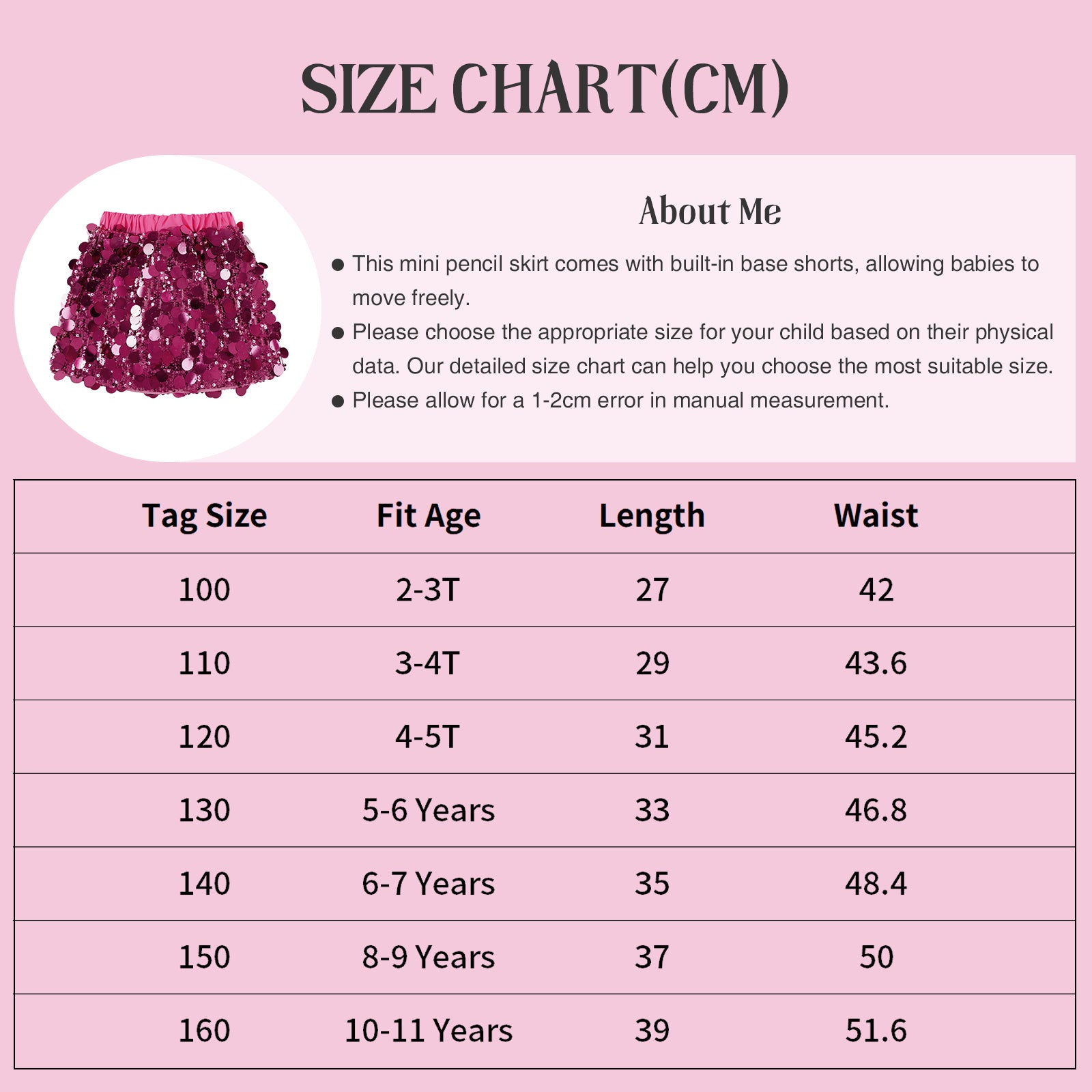 Girls Sequin Skirt Sparkly Toddler Kids Mini Glitter Skirt