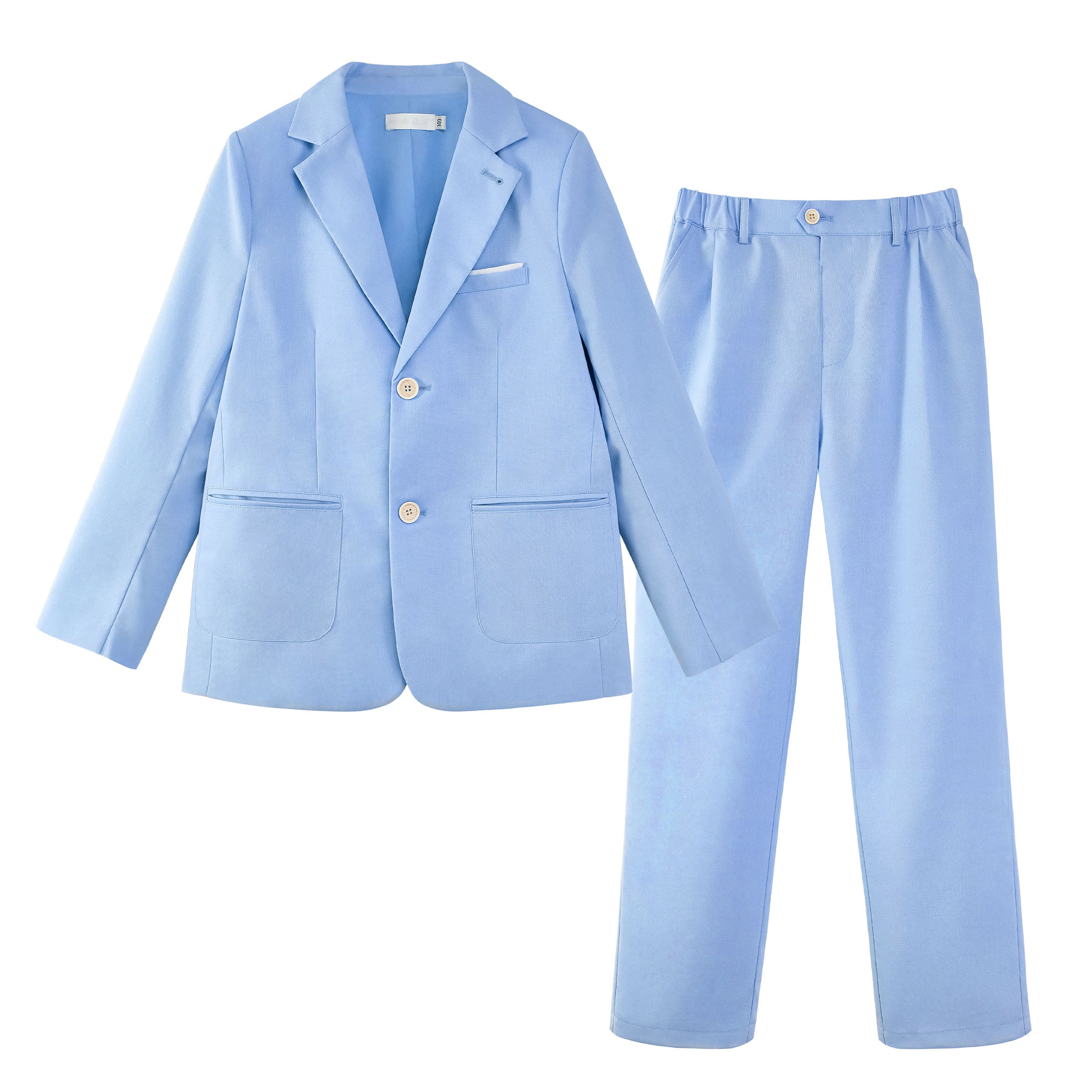 Boys Linen Suit Slim Fit Kids Lightweight Suit