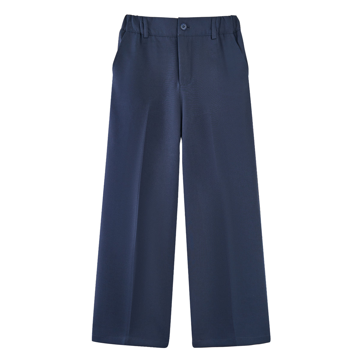 Girls Dress Pants Wide Leg Kids School Uniform Slacks