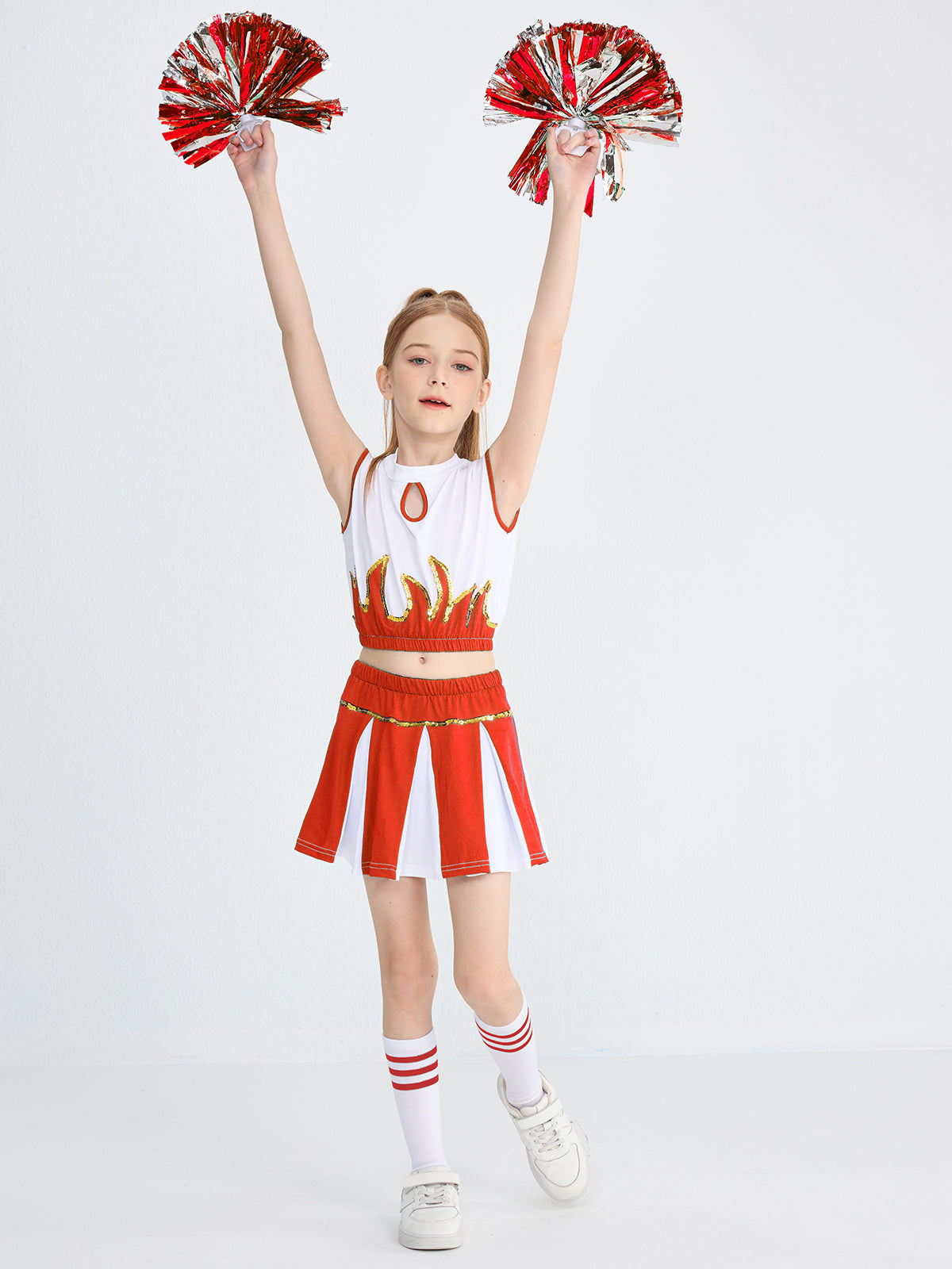 [VIP]Girl's Cheerleader Stage Performance Gym Outfit