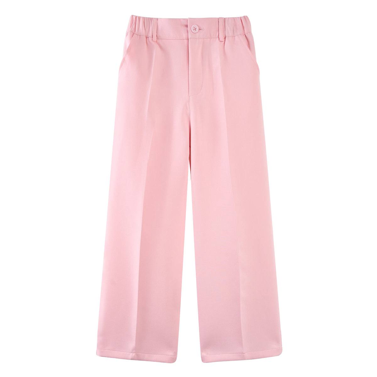 Girls Dress Pants Wide Leg Kids School Uniform Slacks