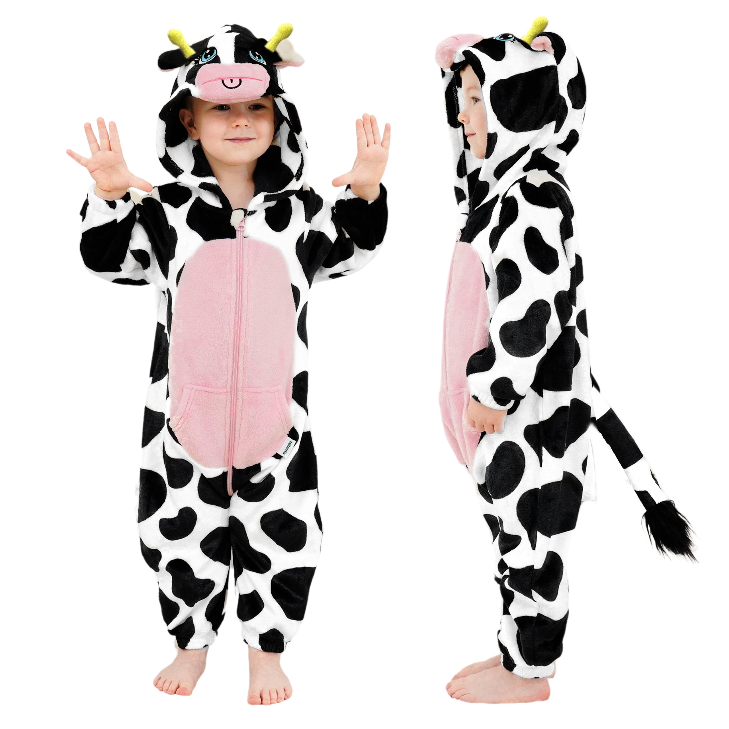 Unisex Baby Animal Costume Toddler Boys Girls Halloween Cow Costume