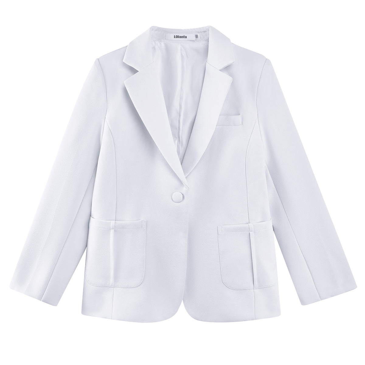 Girls Blazer Kids Lapel Suit Jacket Long Sleeve Coat