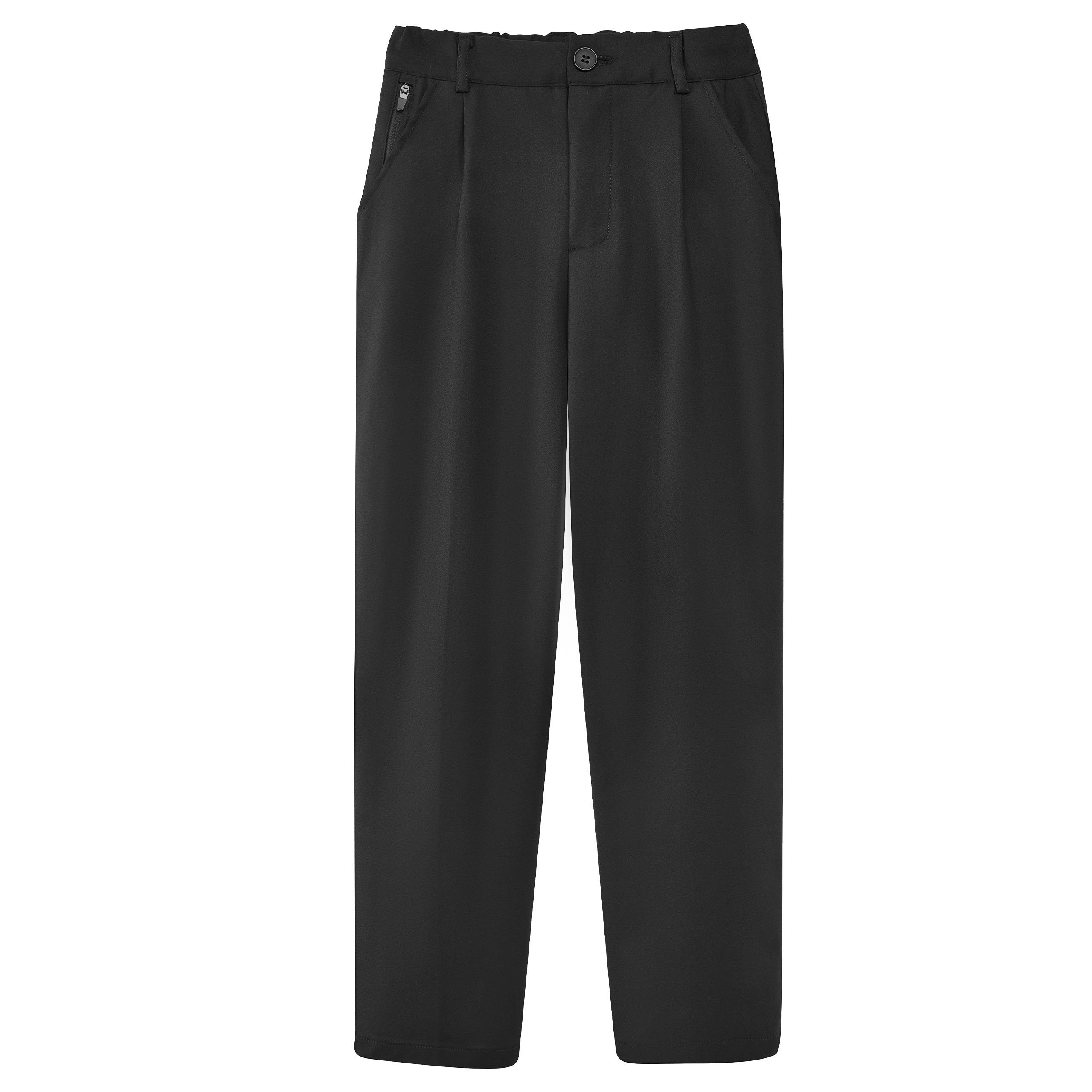 Boys Golf Dress Pants, Athletic Stretch Quick Dry Uniform Chino