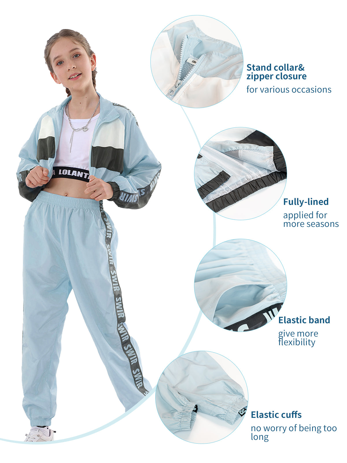 Lolanta Girls Dance Clothing Set Hip Hop Modern Jazz Team Performance ...