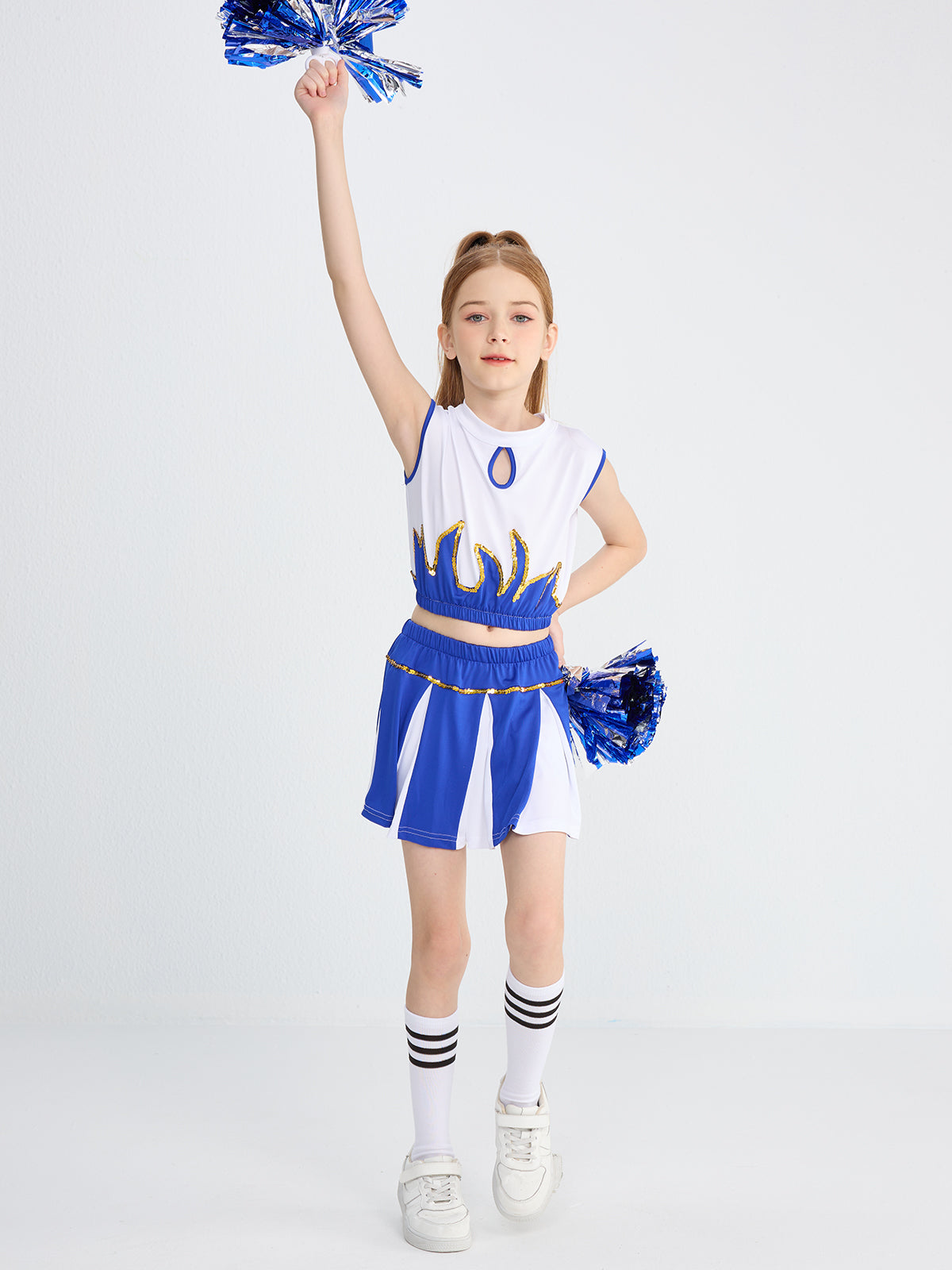 [VIP]Girl's Cheerleader Stage Performance Gym Outfit