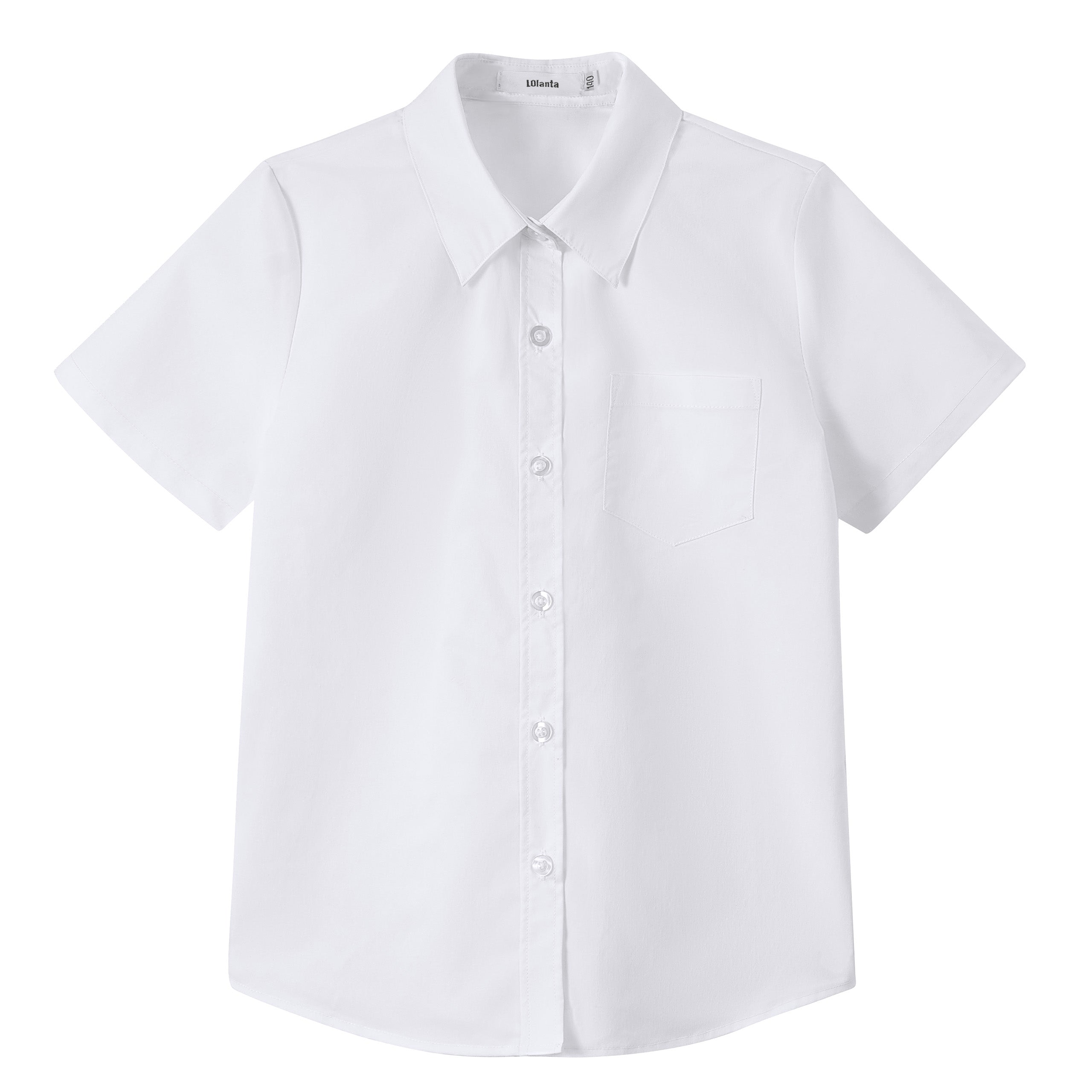 Girls Short Sleeve Button Down Shirts