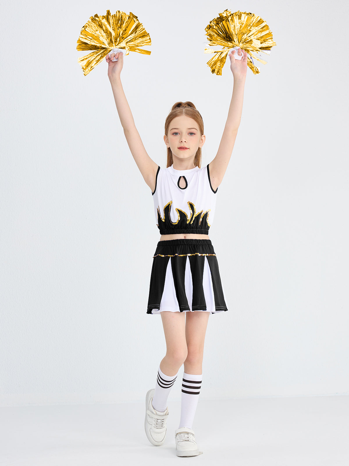 [VIP]Girl's Cheerleader Stage Performance Gym Outfit