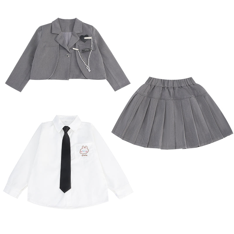 LOLANTA Girls Business Formal Short Suit Skirts Set