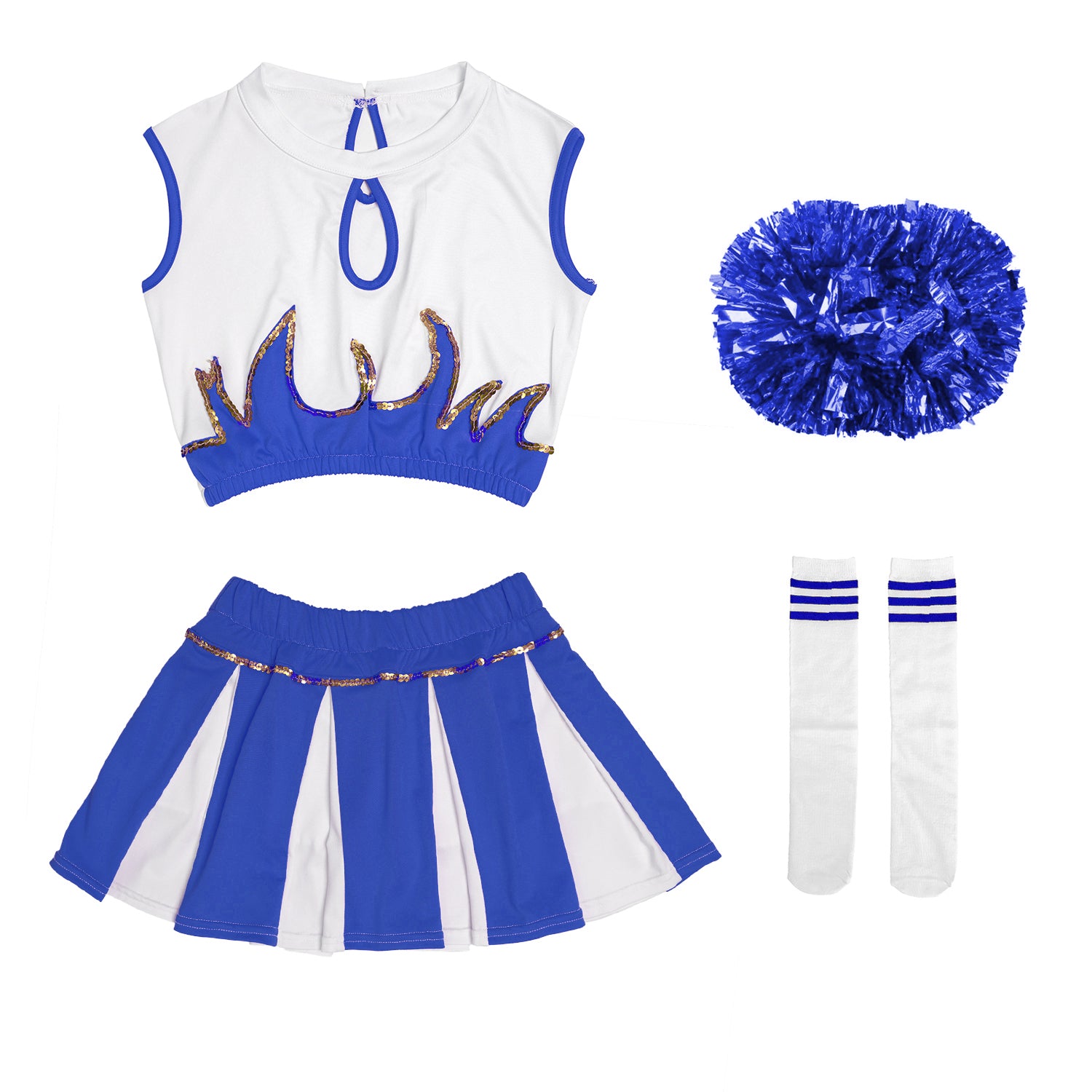 [VIP]Girl's Cheerleader Stage Performance Gym Outfit