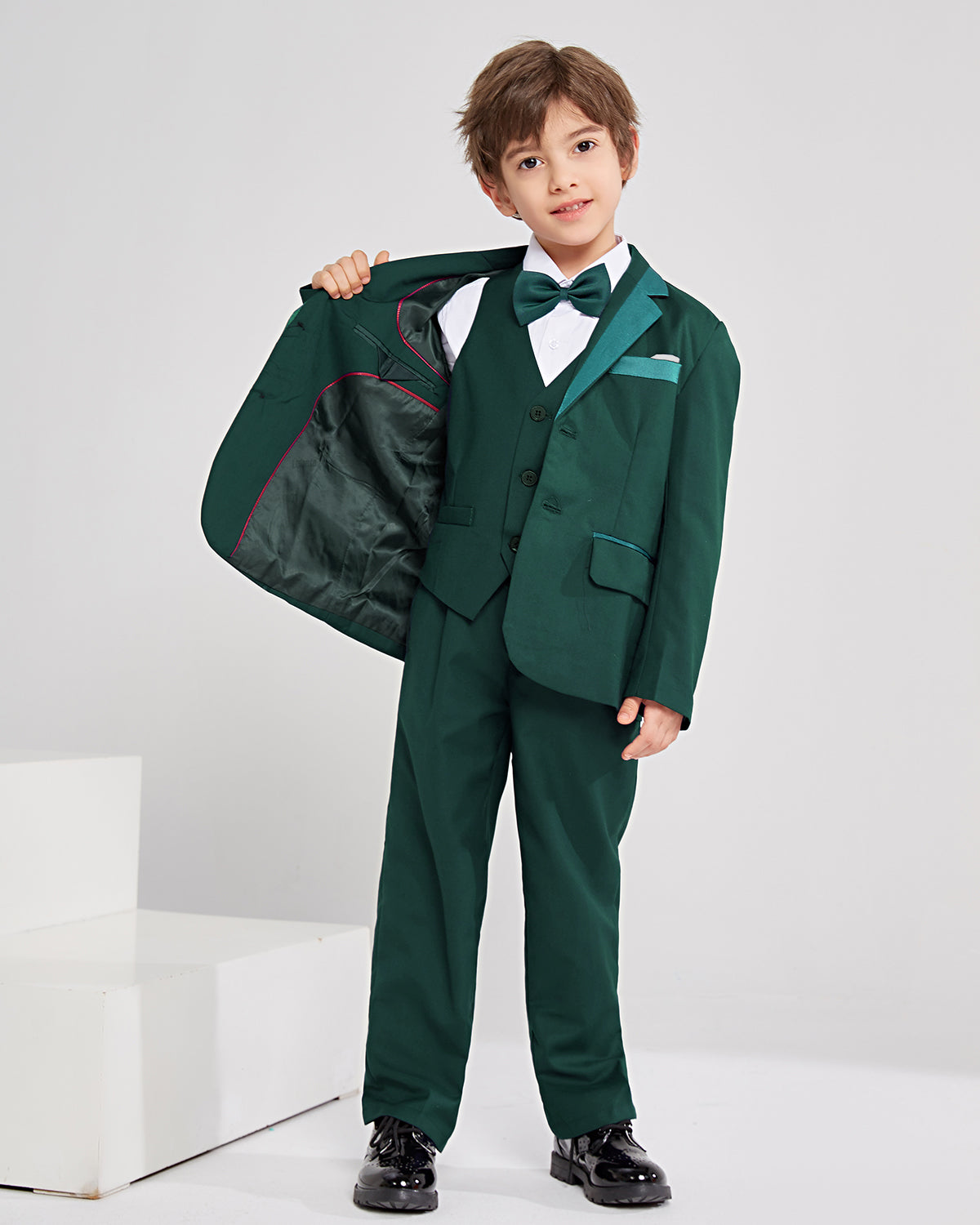 Boy's Business Performance Formal Suit Solid Color Party Wedding