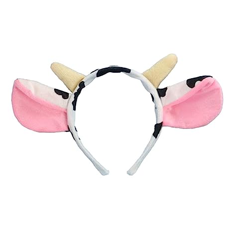 LOLANTA 3in1 Cow Horns Headbands Tails Bow Ties Cute Animals Head Hoops Hairbands