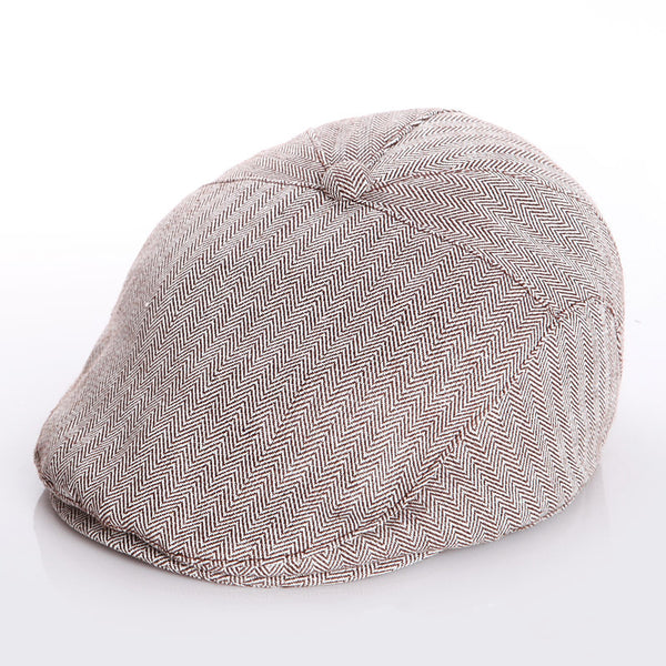 LOLANTA Boy's Tweed-Newsboy Cap Toddler Cotton Beret Hat