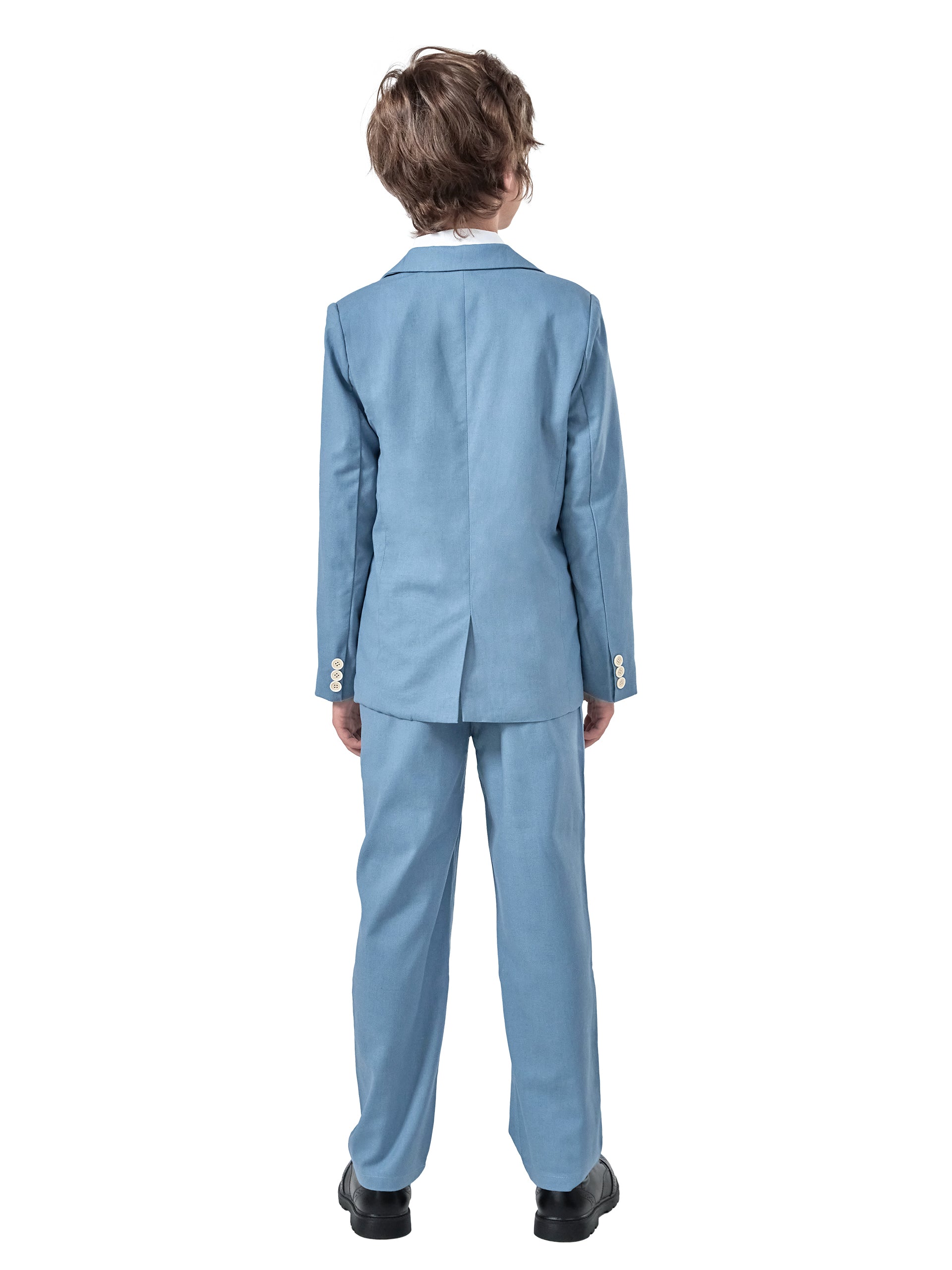 Boys Linen Suit Slim Fit Kids Lightweight Suit