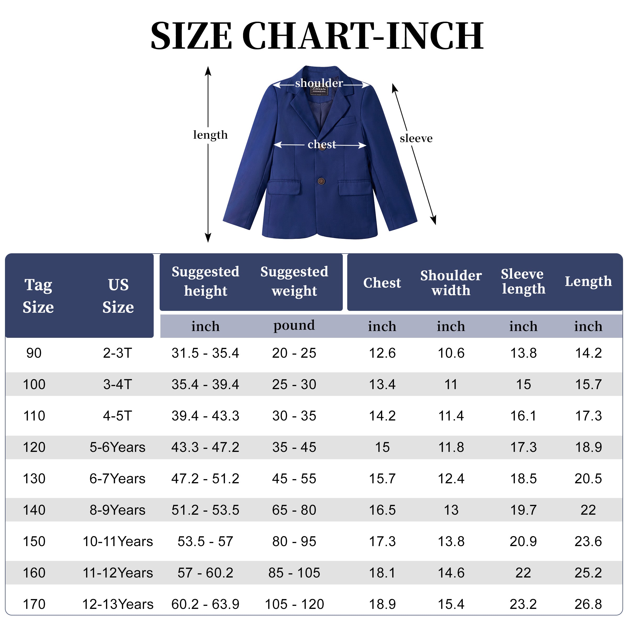 Boys Blazer Kids Suit Jacket Sport Coat