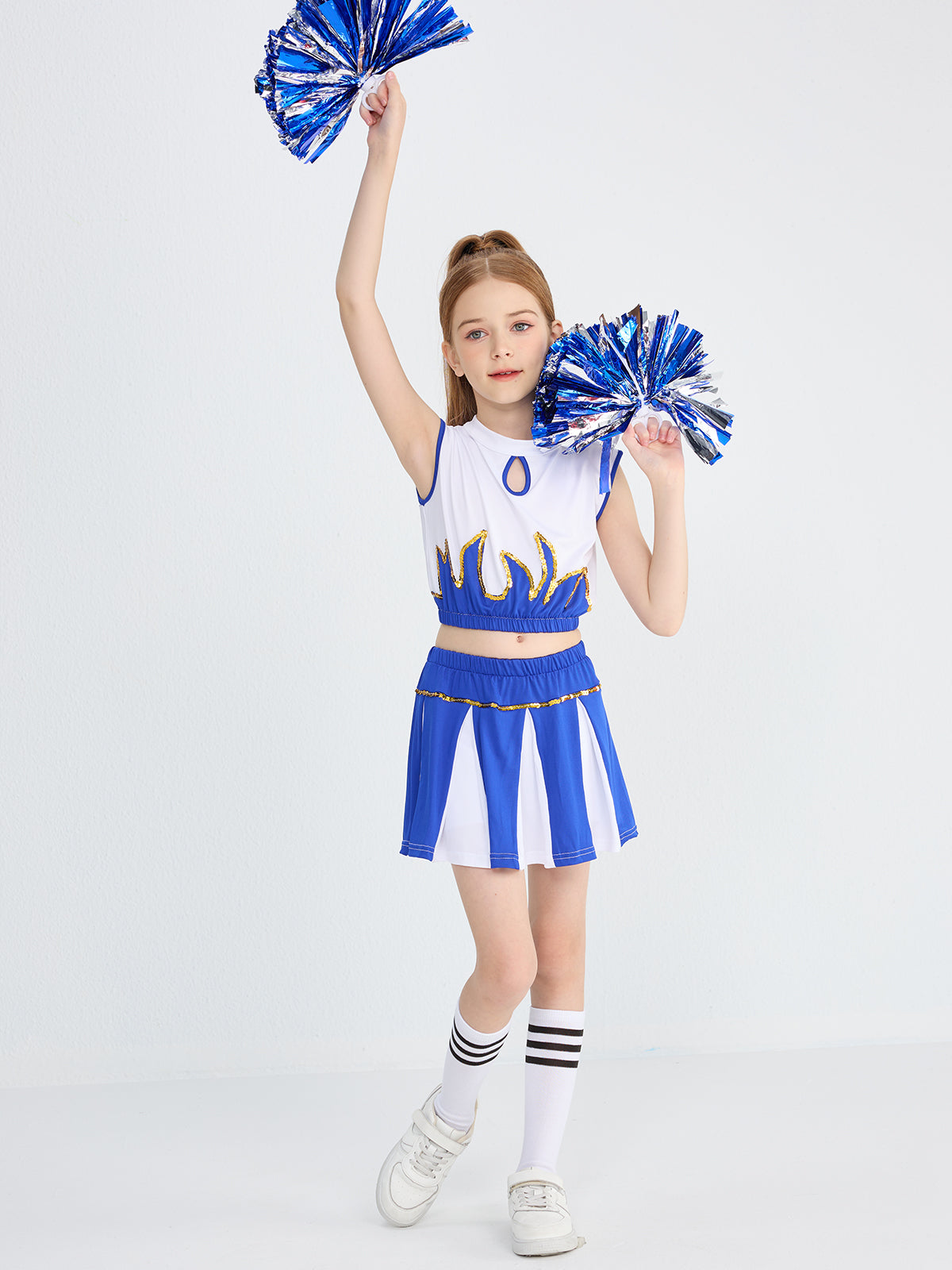 [VIP]Girl's Cheerleader Stage Performance Gym Outfit