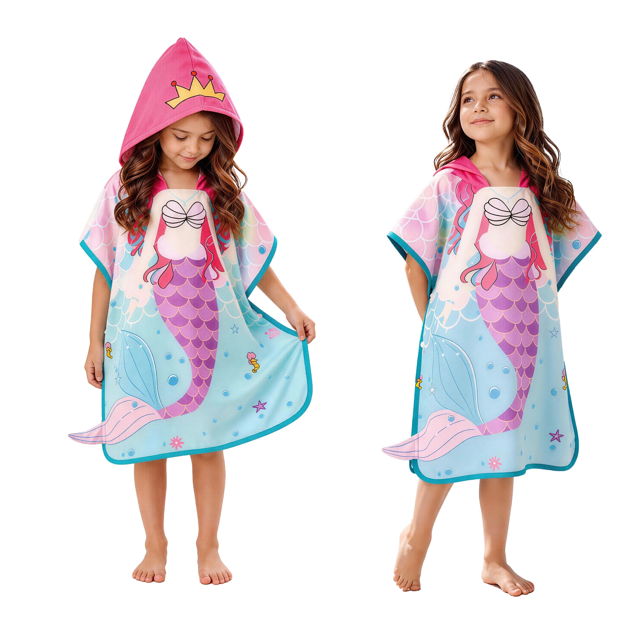 Boys Girls Hooded Bath Towel