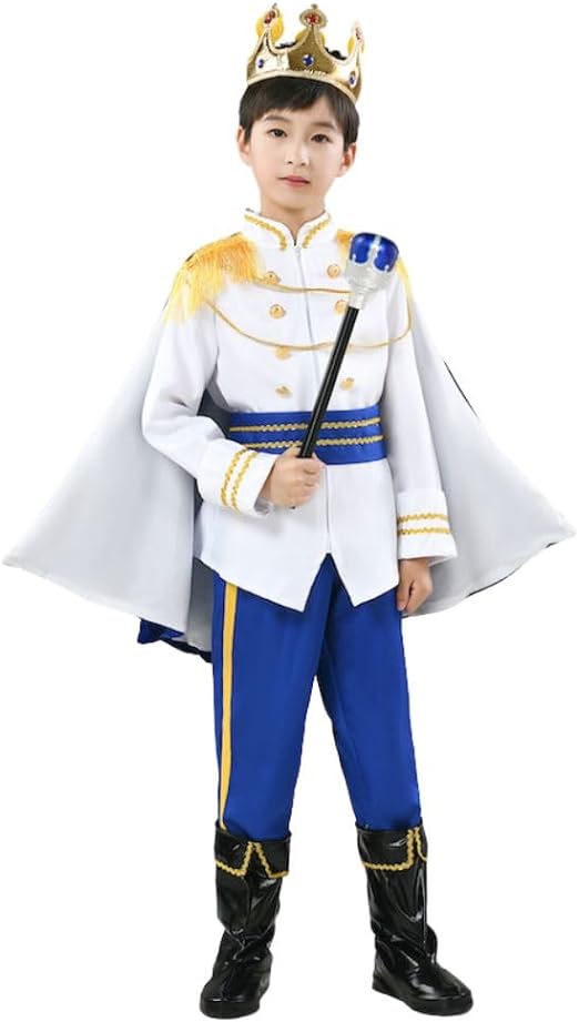 Boy's Prince Charming Costume Halloween Cosplay Fancy Outfit