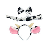 LOLANTA 3in1 Cow Horns Headbands Tails Bow Ties Cute Animals Head Hoops Hairbands