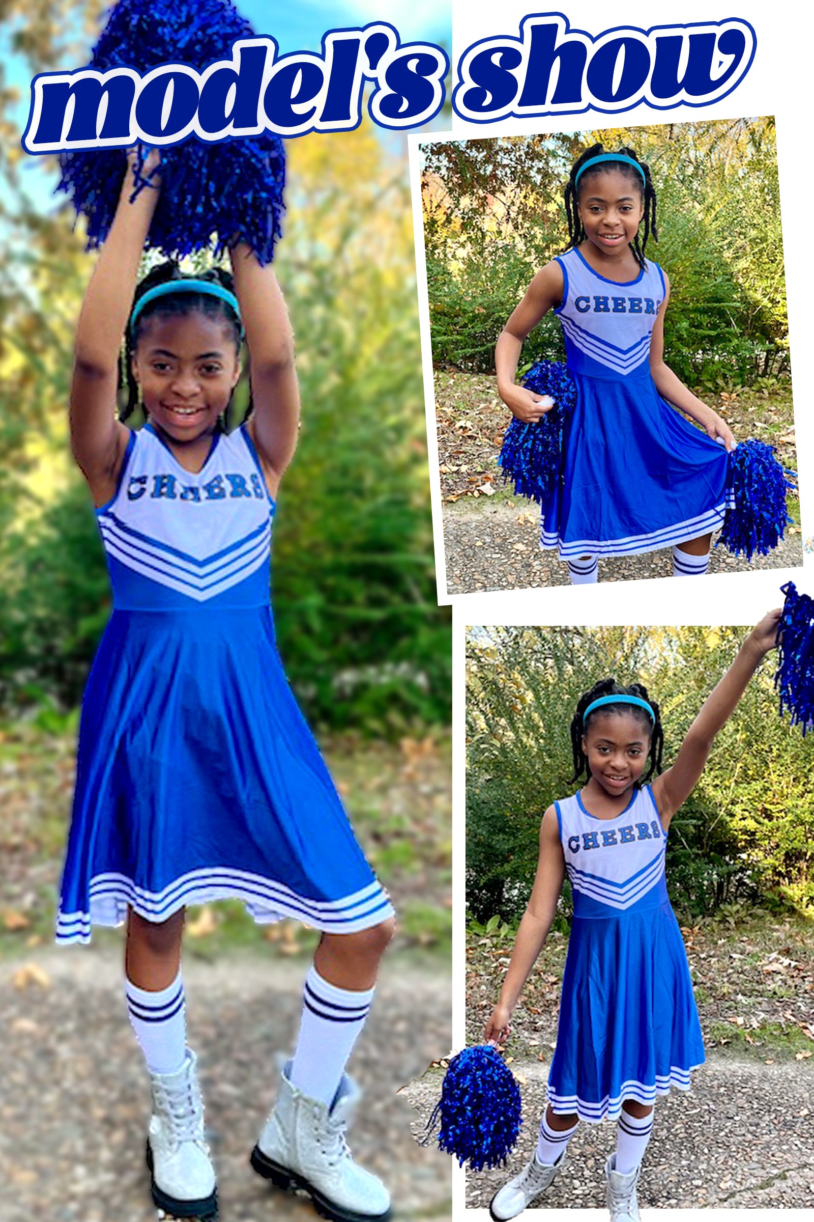 LOlanta Girl's Cheerleading Dress Outfit Performance Stage Uniform
