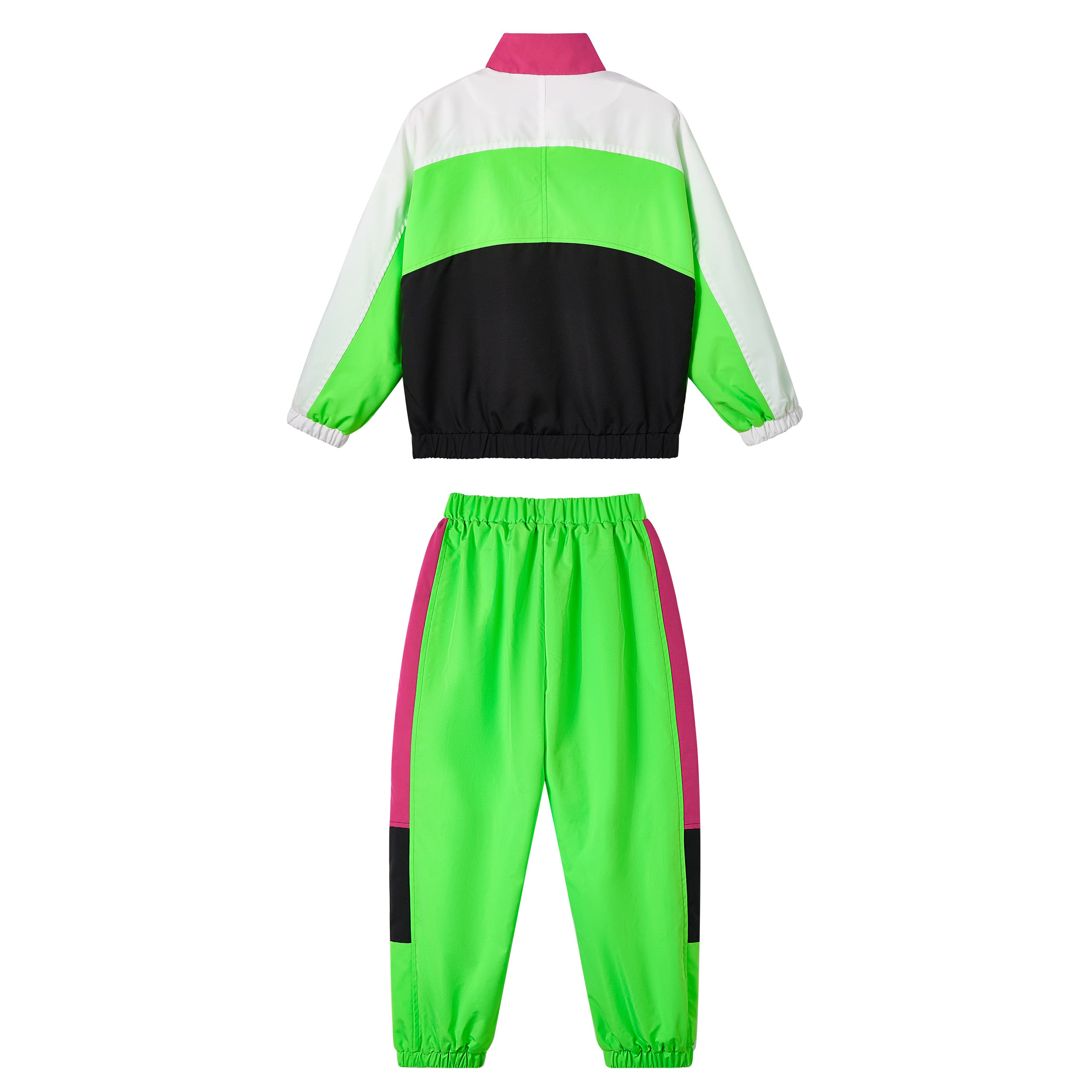 Unisex Kid's Jacket Track Pants Hip Pop Streetwear Jogger Set