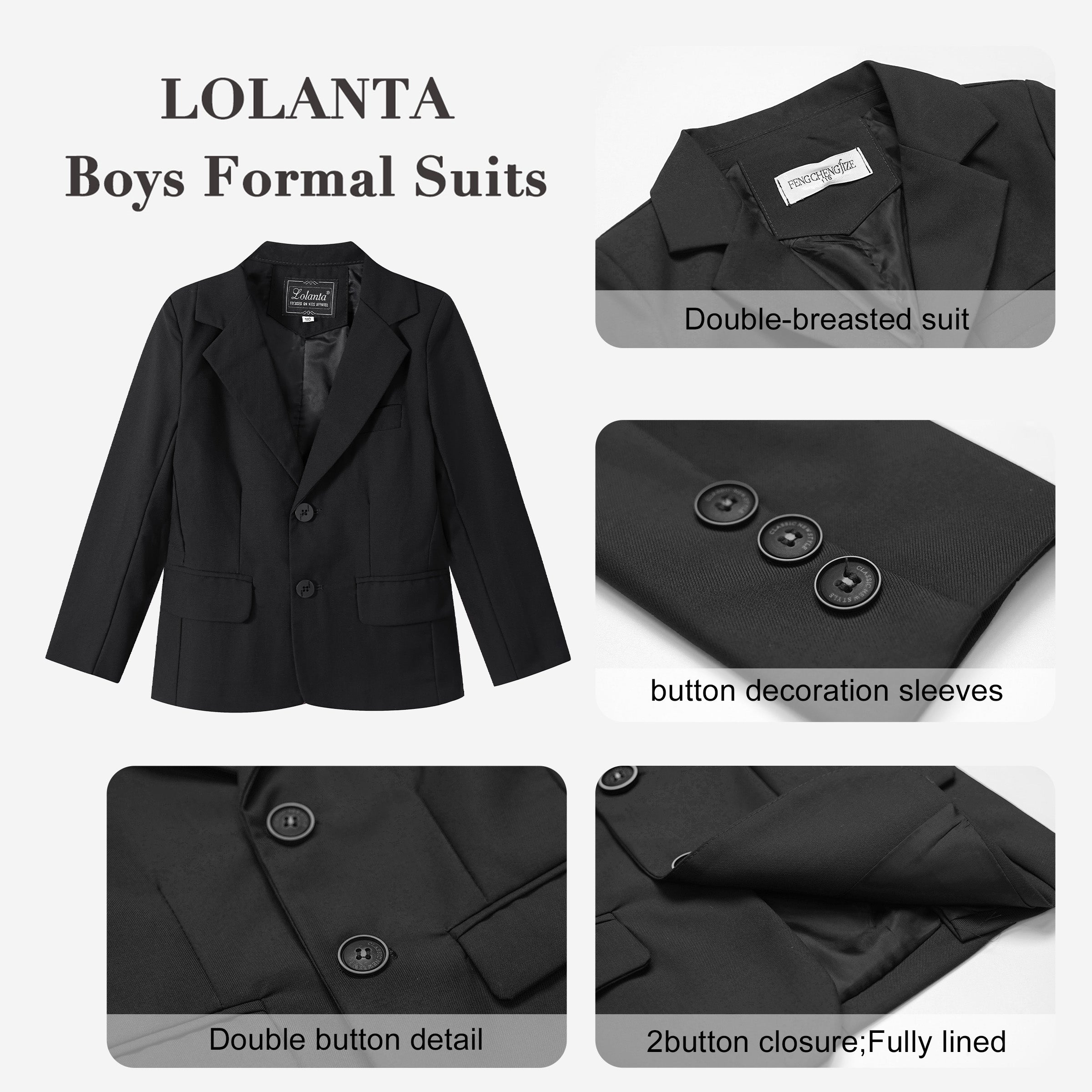 Boys Blazer Kids Suit Jacket Sport Coat
