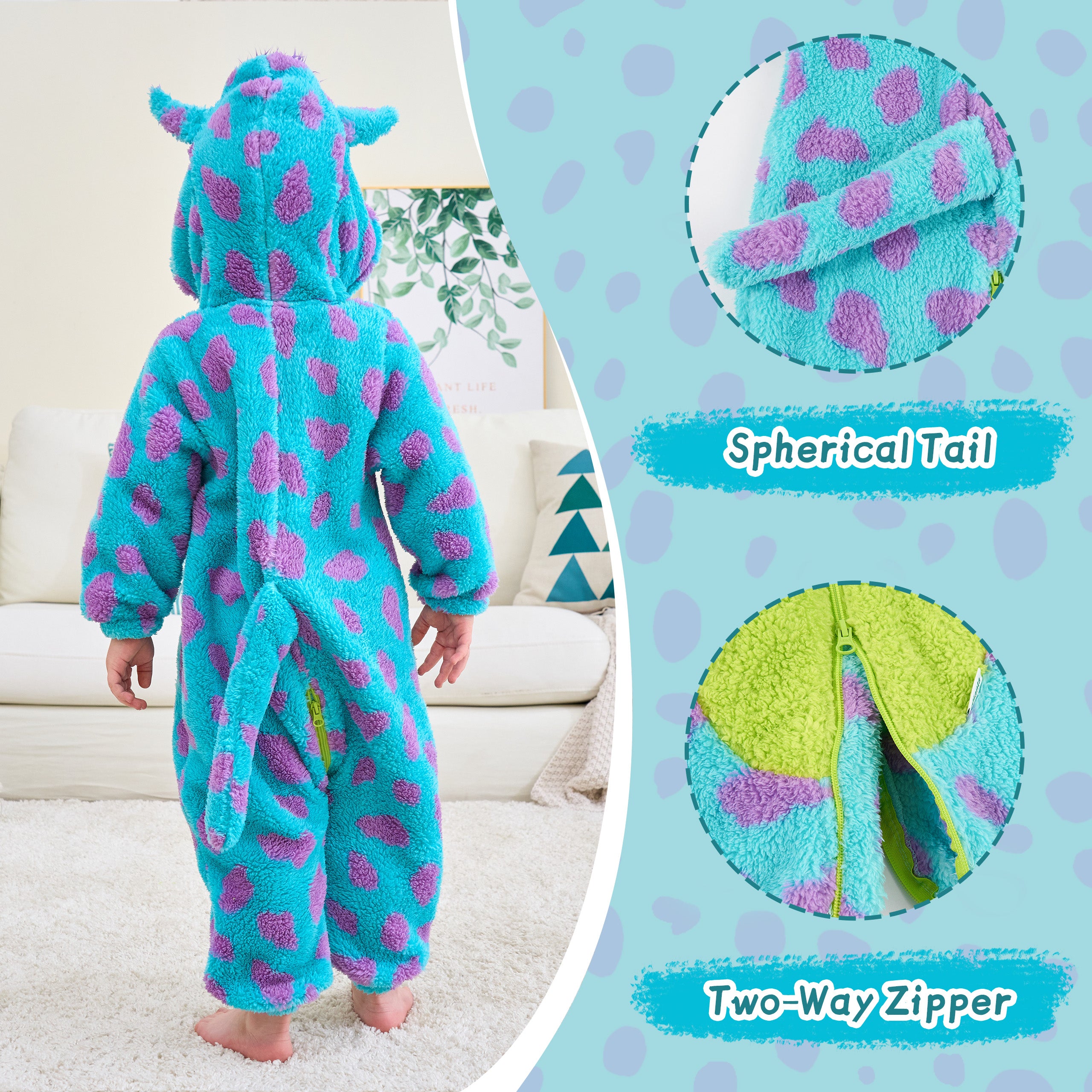 Baby Toddler Animal Costume Cute Fleece Warm Onesie