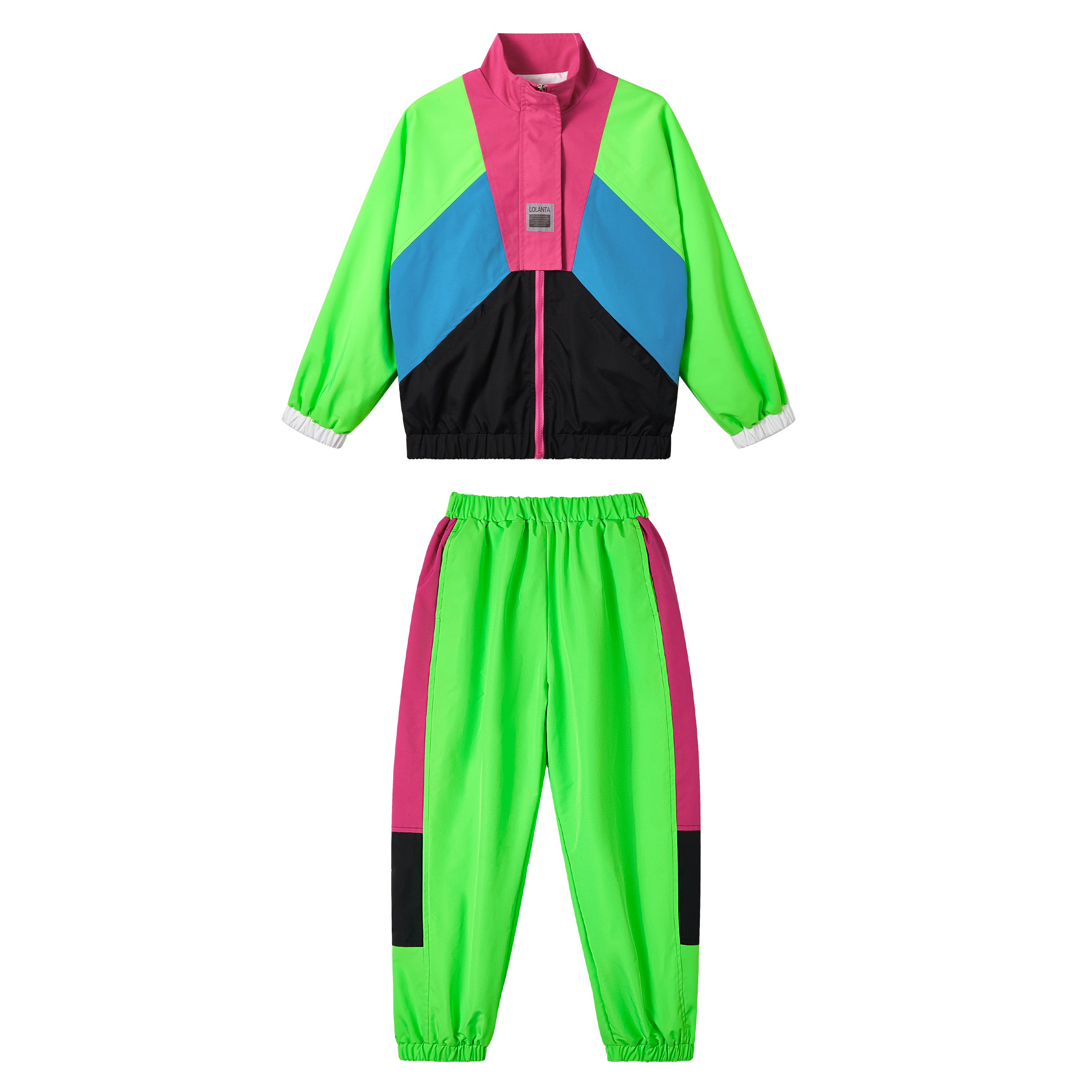 Unisex Kid's Jacket Track Pants Hip Pop Streetwear Jogger Set