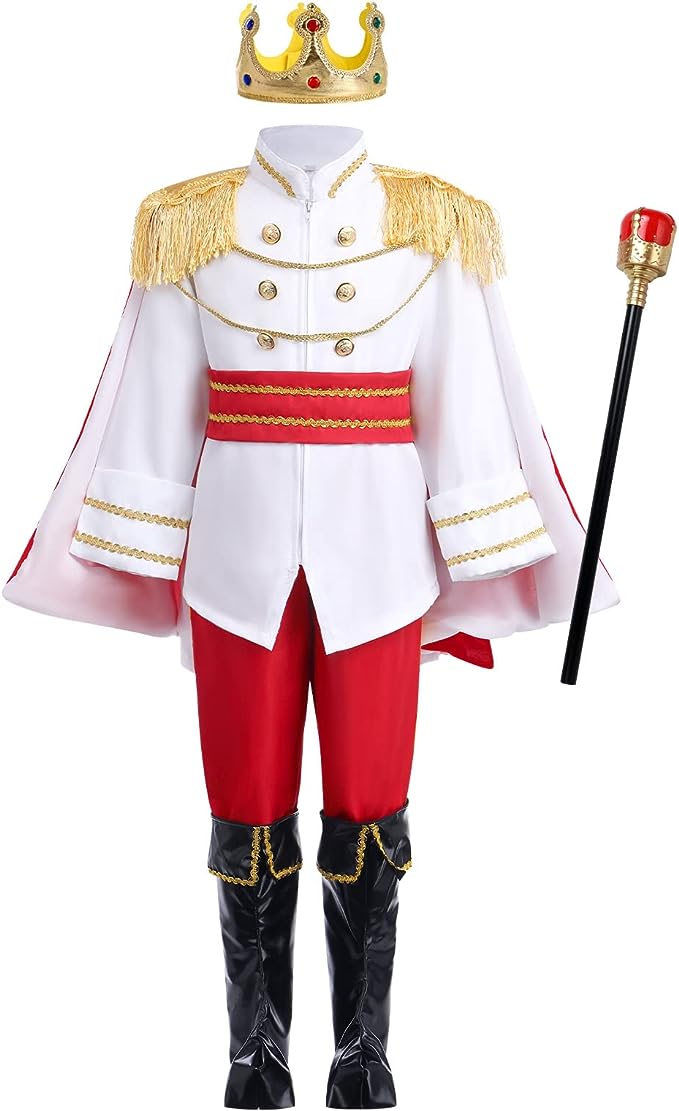 Boy's Prince Charming Costume Halloween Cosplay Fancy Outfit