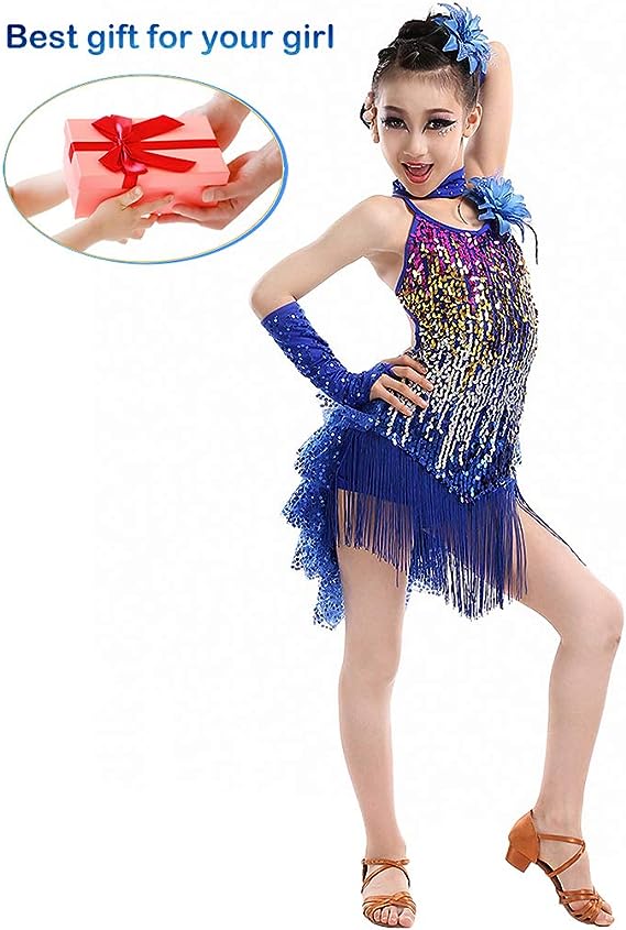 LOLANTA Girl's Ballroom Dancing Uniforms