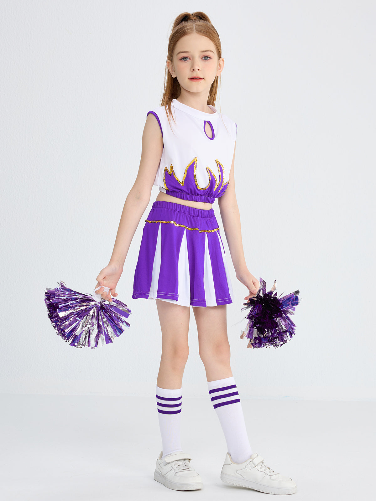 [VIP]Girl's Cheerleader Stage Performance Gym Outfit