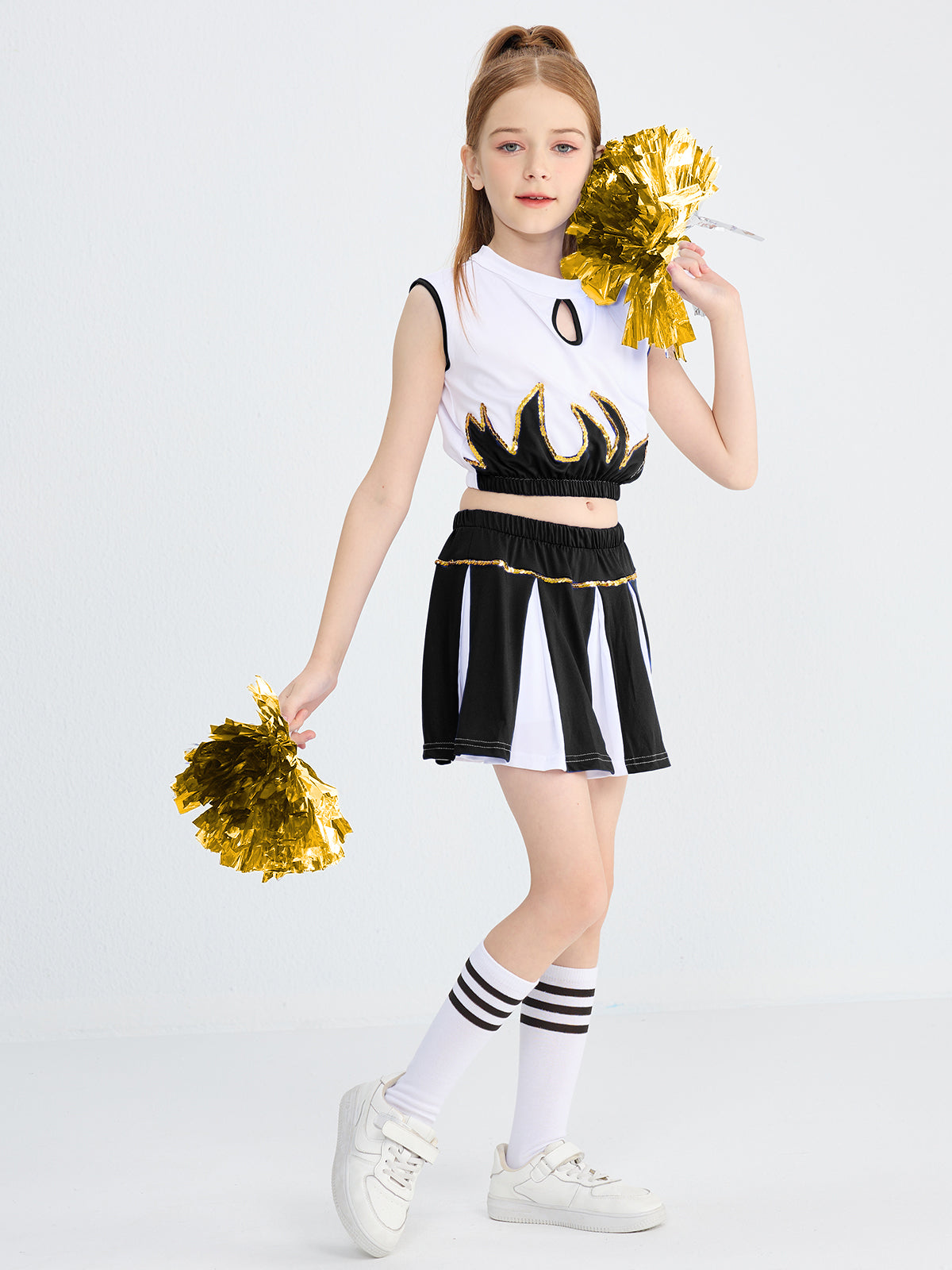 [VIP]Girl's Cheerleader Stage Performance Gym Outfit