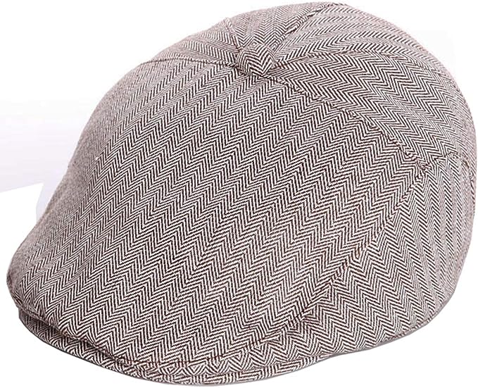LOLANTA Boy's Tweed-Newsboy Cap Toddler Cotton Beret Hat