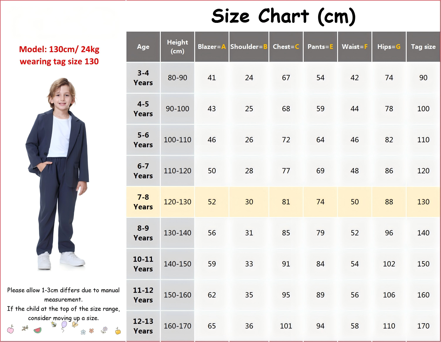 Boys Casual Suits Wedding Outfits 2 Piece Gentleman Blazer and Pants Set