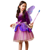Girl‘s Elf Costume Princess Fairy Outfit Halloween Party Fancy Dress