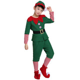 Halloween Unisex Kids Costumes Christmas Elf Show Cosplay Costumes