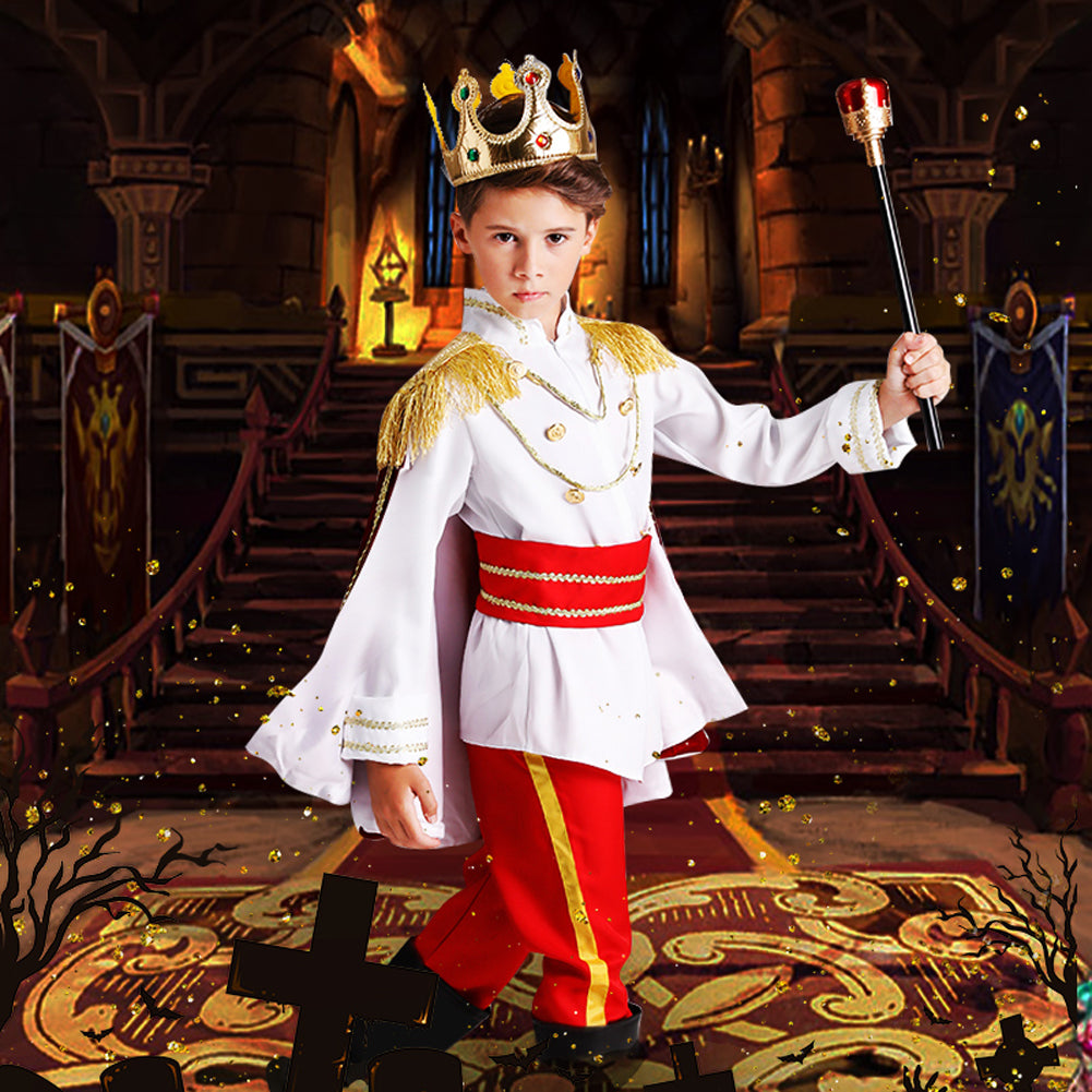 Boy's Prince Charming Costume Halloween Cosplay Fancy Outfit