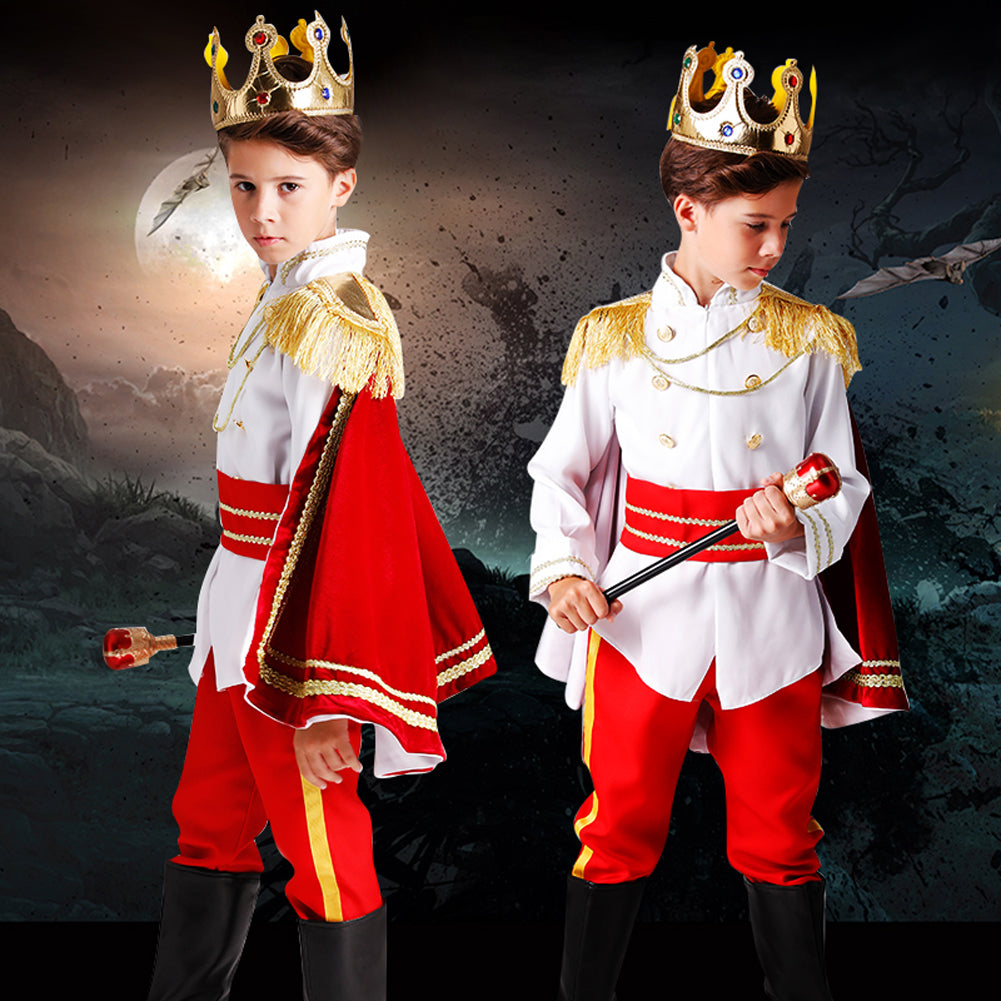 Boy's Prince Charming Costume Halloween Cosplay Fancy Outfit