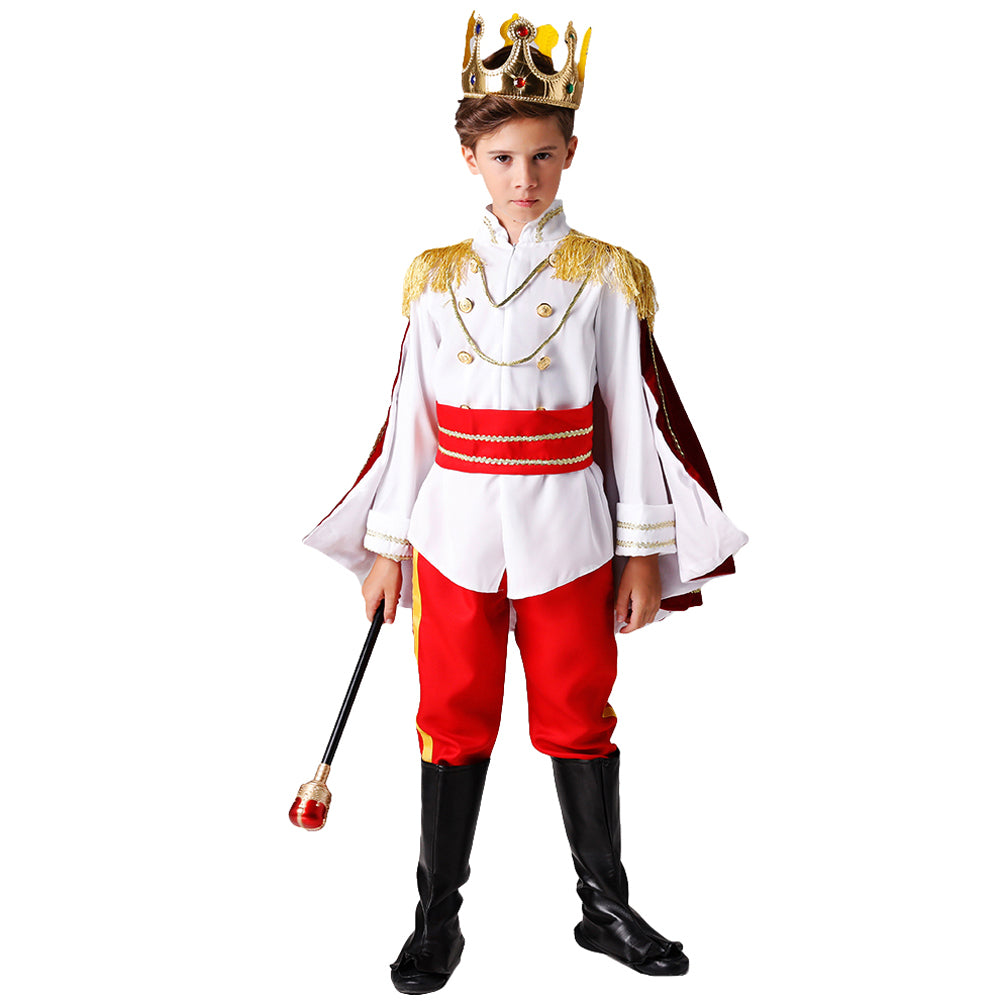 Boy's Prince Charming Costume Halloween Cosplay Fancy Outfit