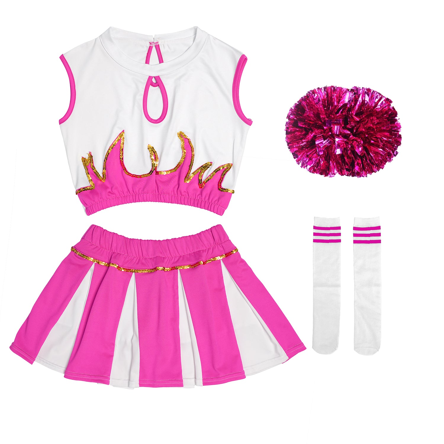 [VIP]Girl's Cheerleader Stage Performance Gym Outfit