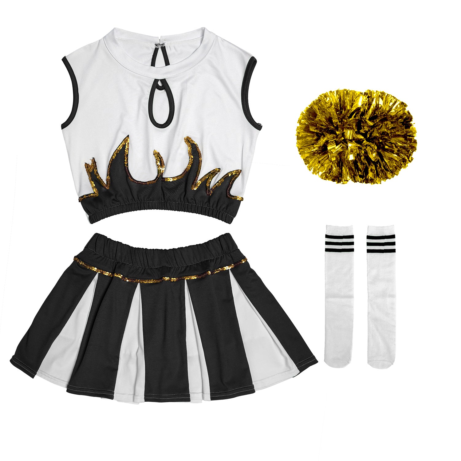 [VIP]Girl's Cheerleader Stage Performance Gym Outfit