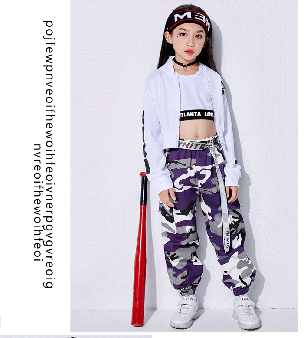 [VIP]Girls Hip Hop Street Dance Squad Camouflage suits