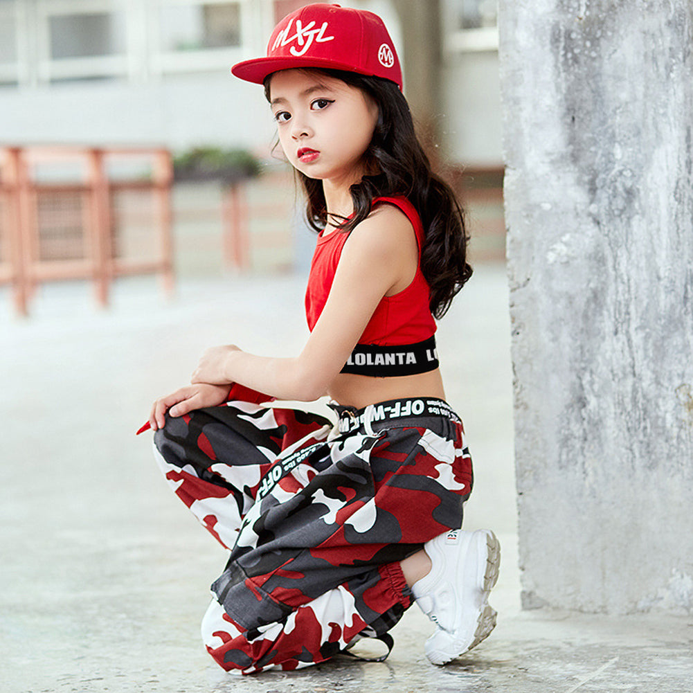 [VIP]Girls Hip Hop Street Dance Squad Camouflage suits