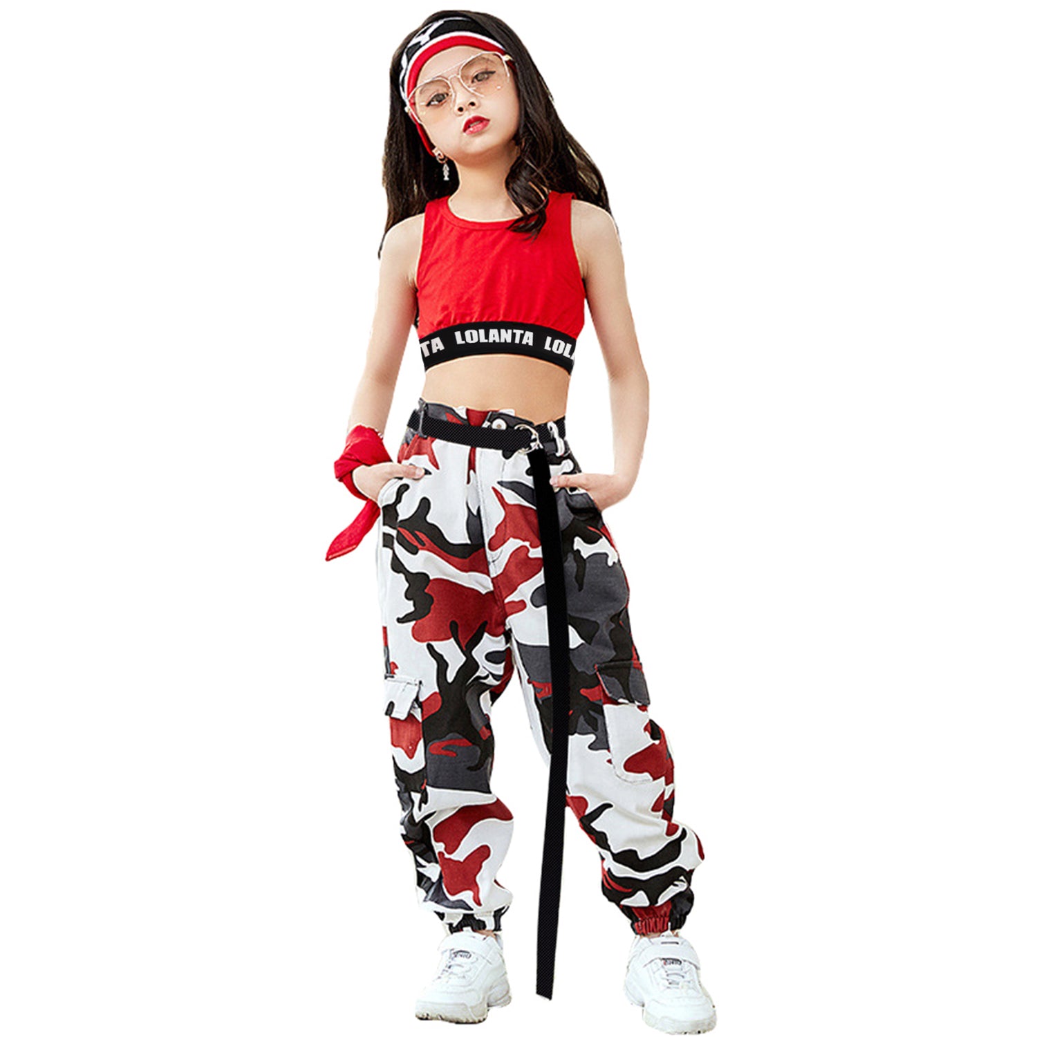 [VIP]Girls Hip Hop Street Dance Squad Camouflage suits