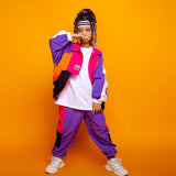 Unisex Kid's Jacket Track Pants Hip Pop Streetwear Jogger Set